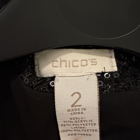 Chico's Black Textured Blazer - Picture 10 of 10
